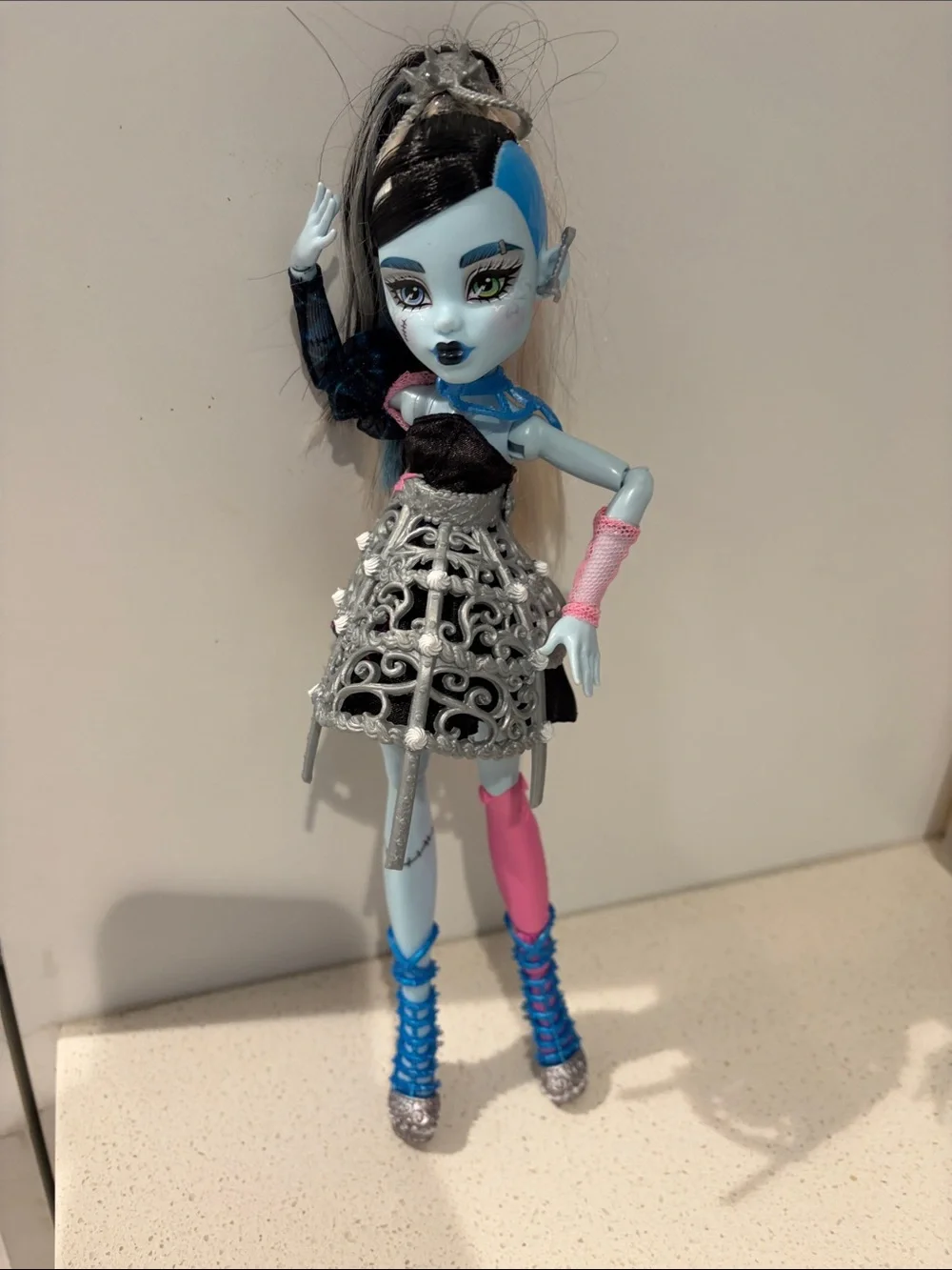Monster high, Scary Sweet Birthday  Frankenstein inspired Blue & Pink